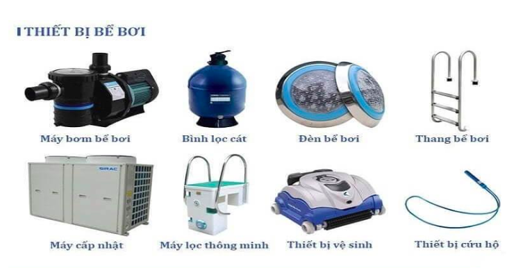 Bảng Giá Thiết Bị Bể Bơi Mới Nhất 2025